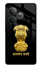 Satyamev Jayate Golden Realme GT 6 Glass Case