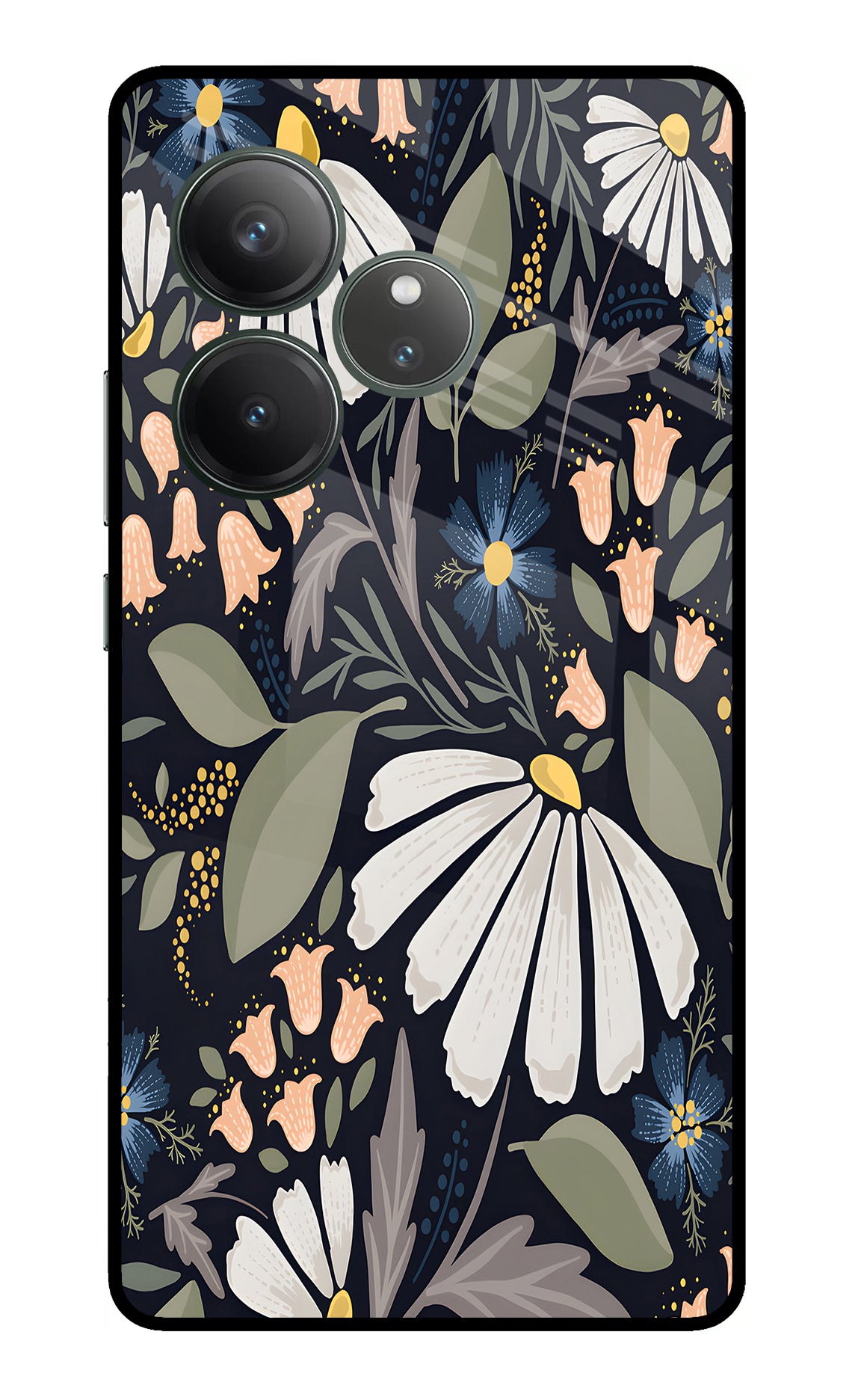 Flowers Art Realme GT 6 Glass Case