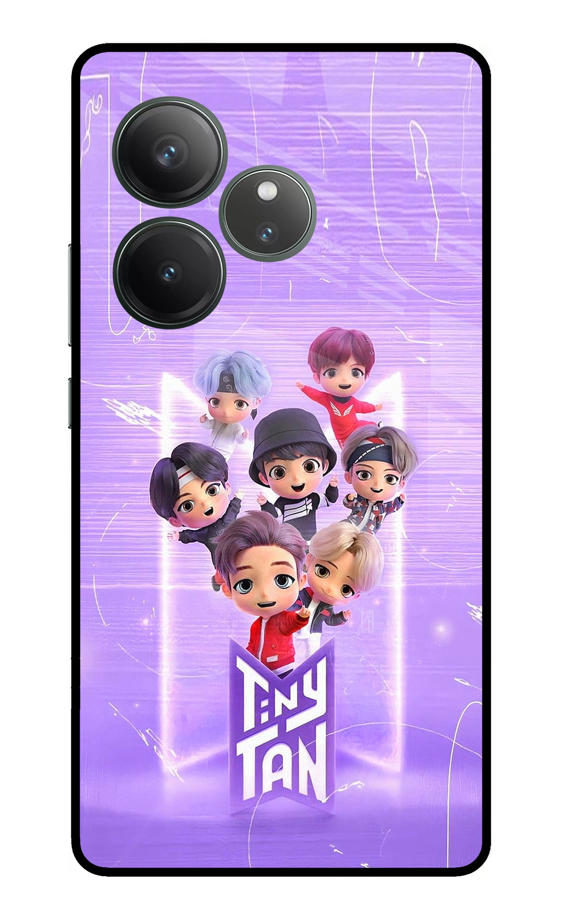 BTS Tiny Tan Realme GT 6 Glass Case