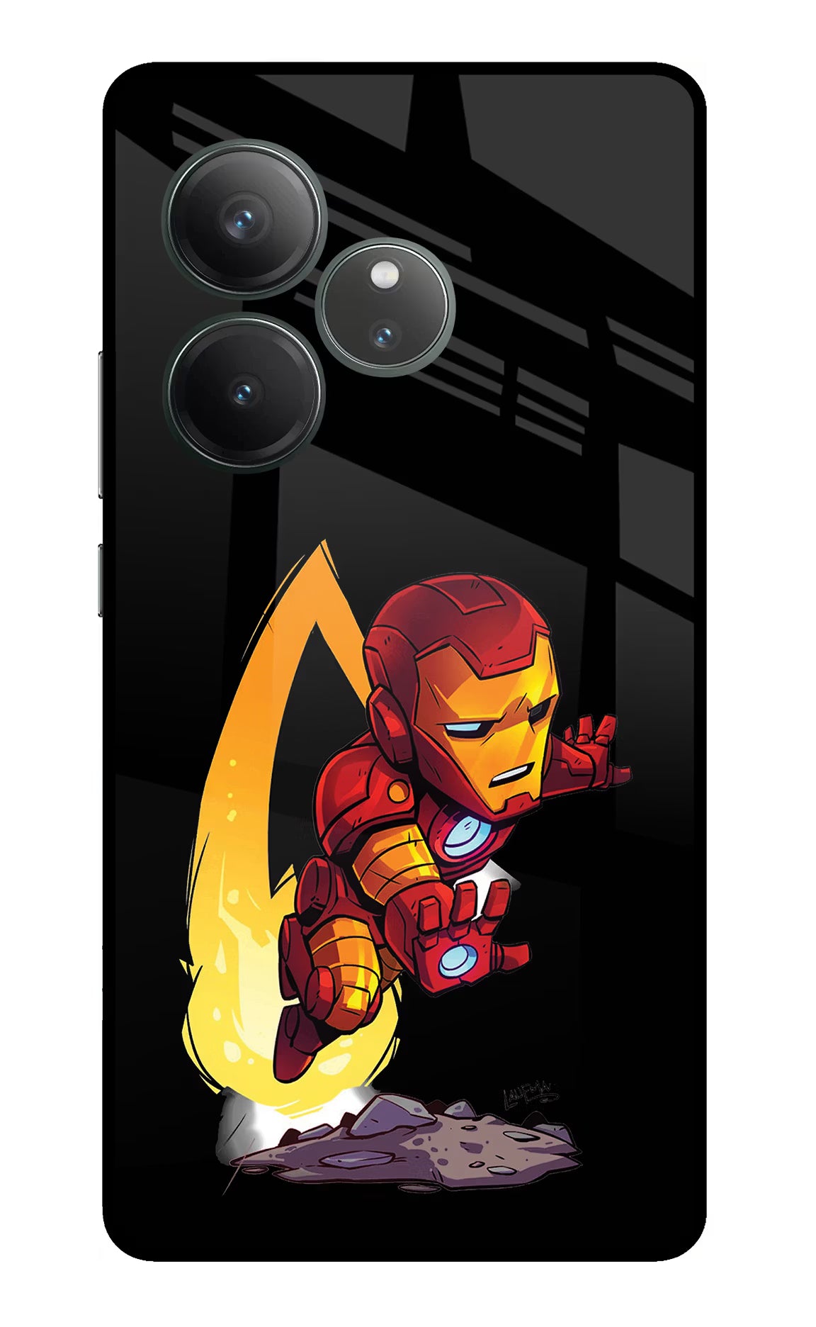 IronMan Realme GT 6 Glass Case Back Cover by Casekaro