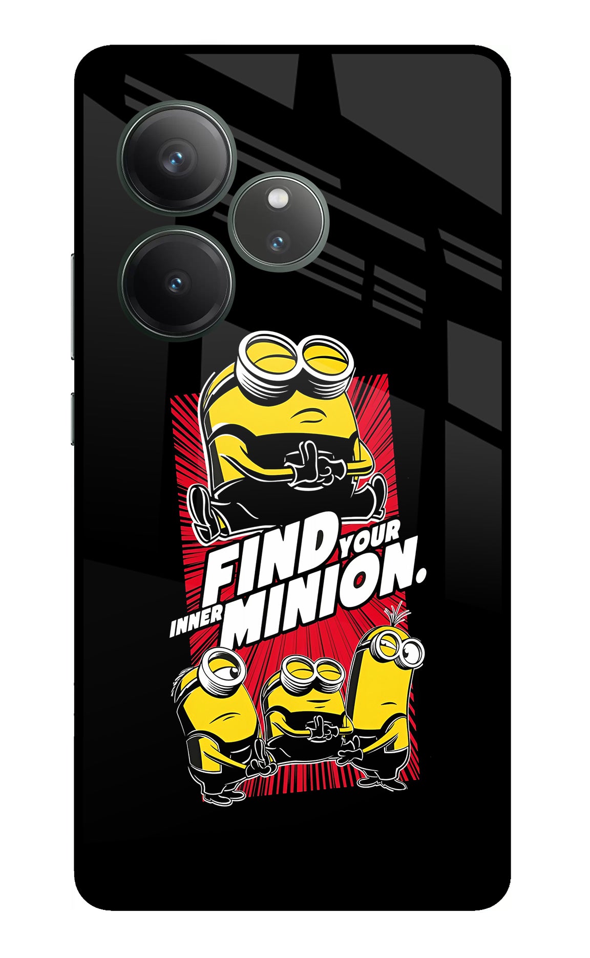 Find your inner Minion Realme GT 6 Glass Case