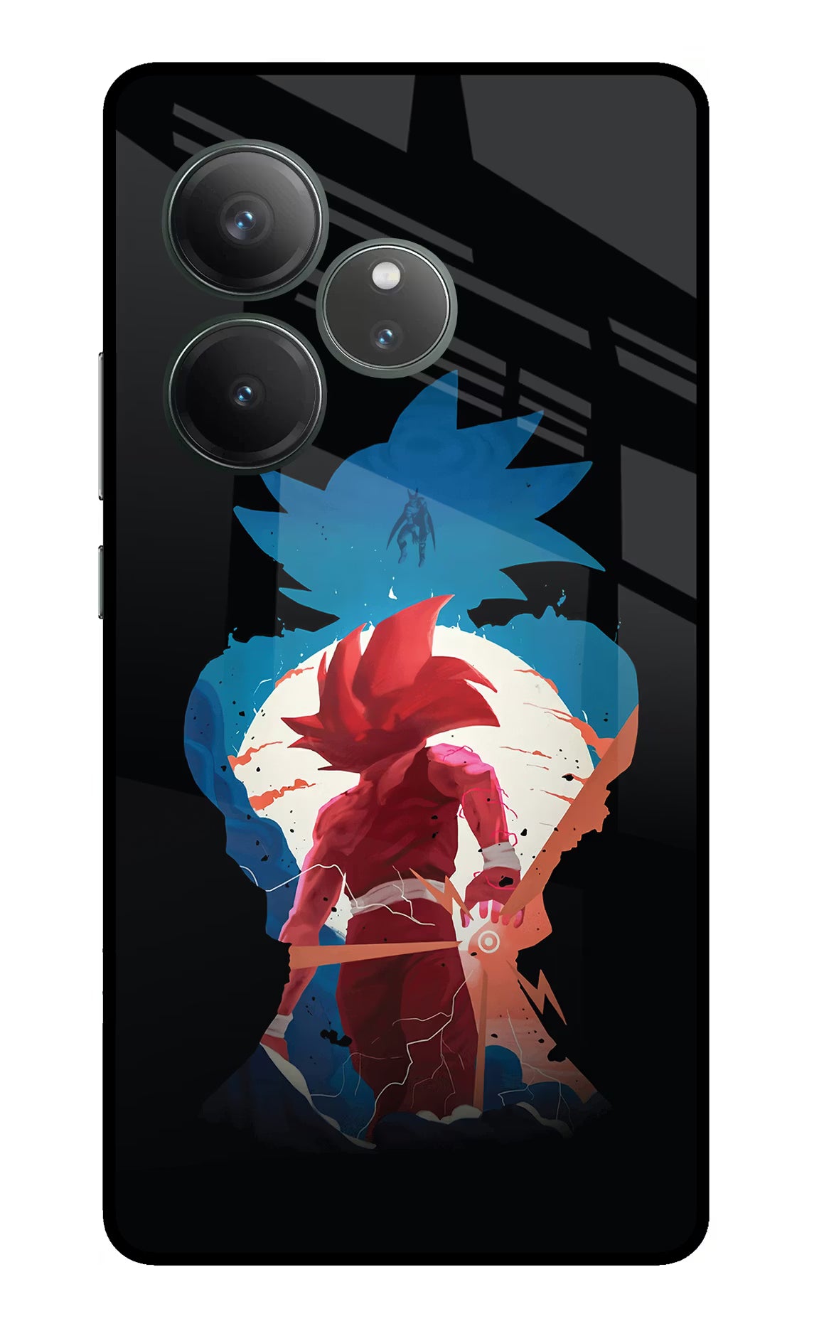 Goku Realme GT 6 Glass Case Back Cover by Casekaro