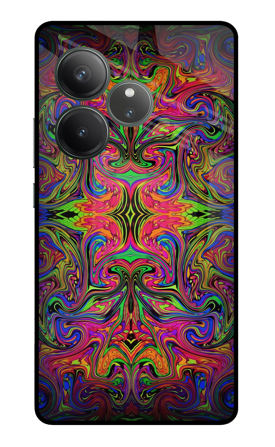 Psychedelic Art Realme GT 6 Glass Case