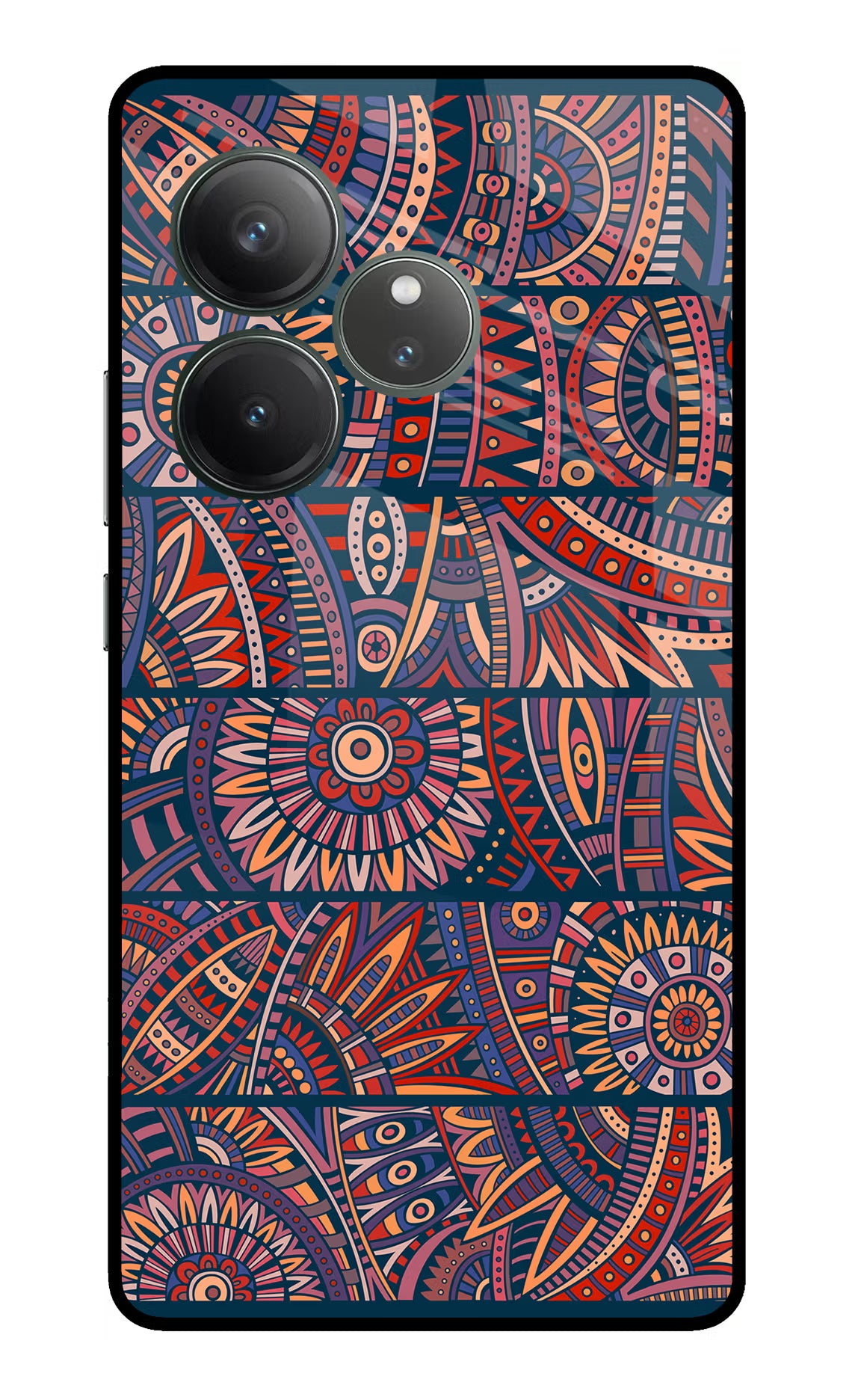 African Culture Design Realme GT 6 Glass Case Back Cover by Casekaro