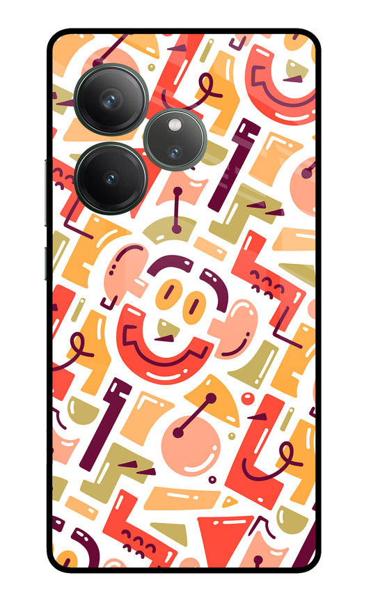 Doodle Pattern Realme GT 6 Glass Case