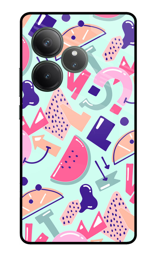 Doodle Pattern Realme GT 6 Glass Case