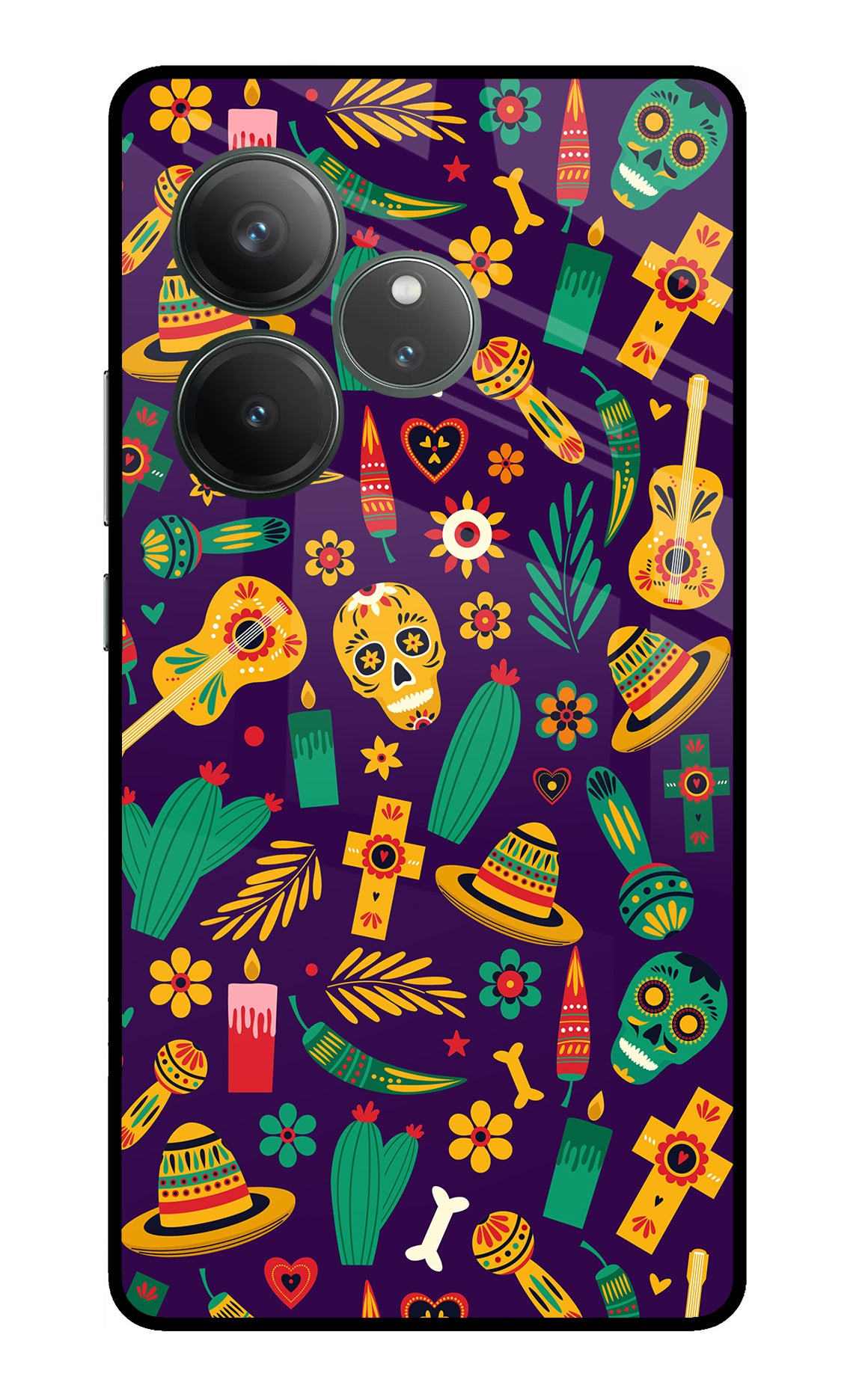 Mexican Artwork Realme GT 6 Glass Case