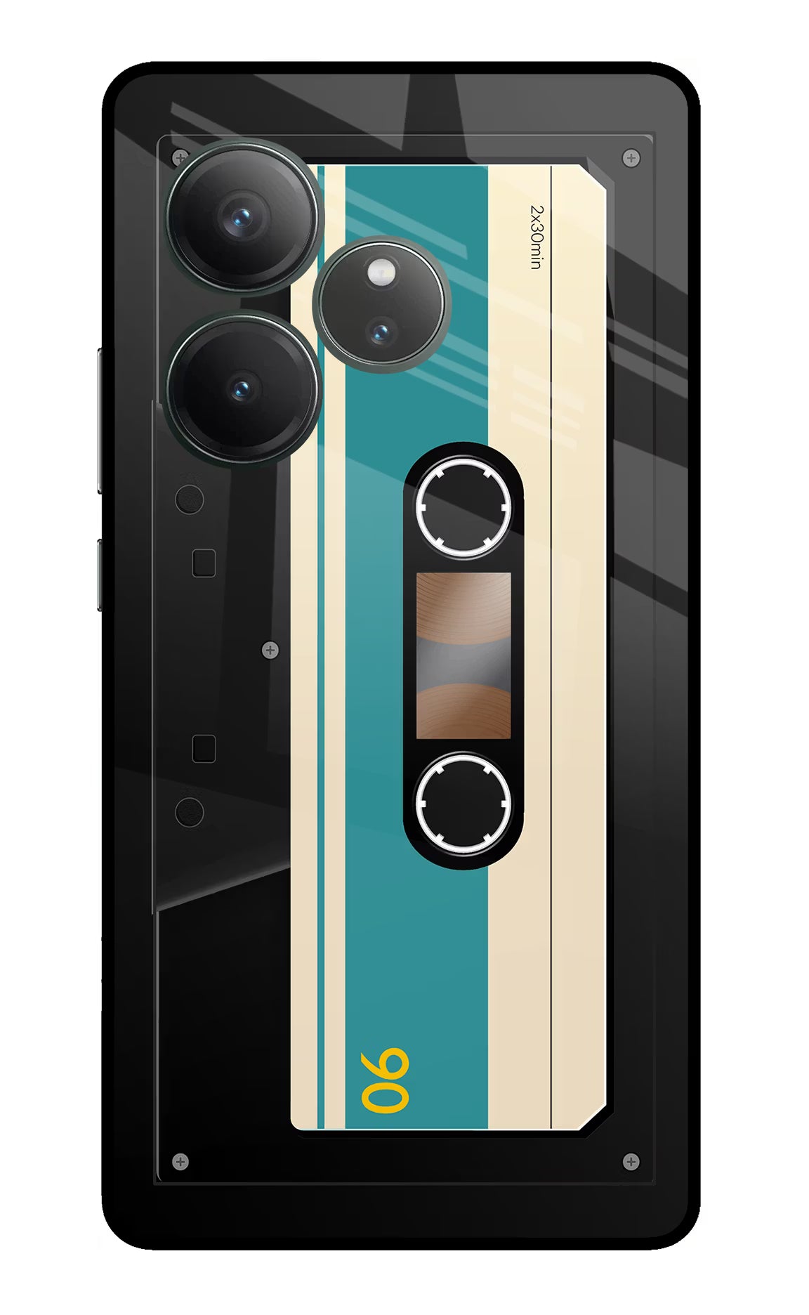 Cassette Realme GT 6 Glass Case Back Cover by Casekaro