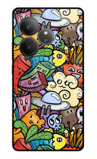 Veggie Doodle Realme GT 6 Glass Case