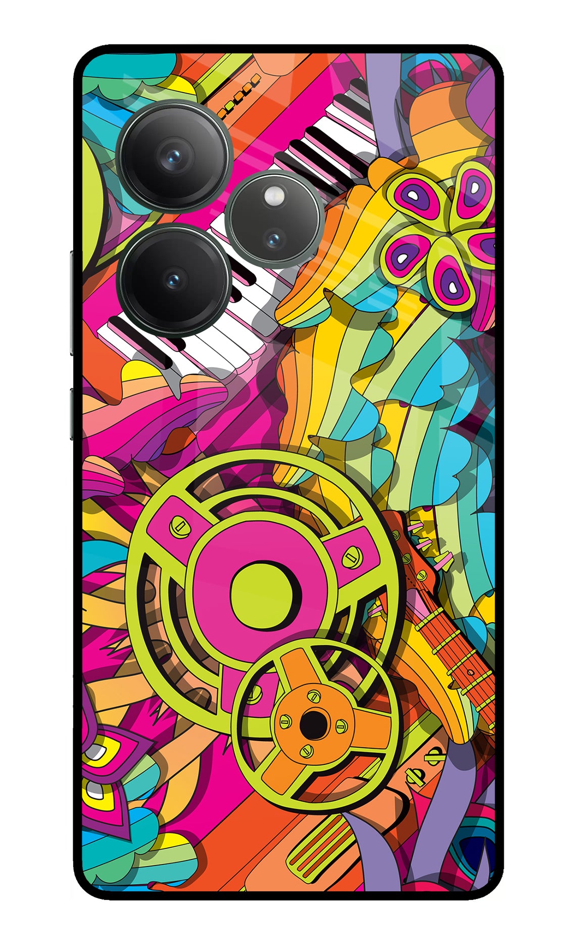 Music Doodle Realme GT 6 Glass Case