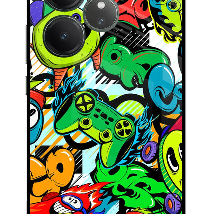 Game Doodle Realme GT 6 Glass Case
