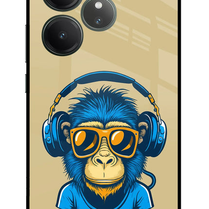 Monkey Headphone Realme GT 6 Glass Case