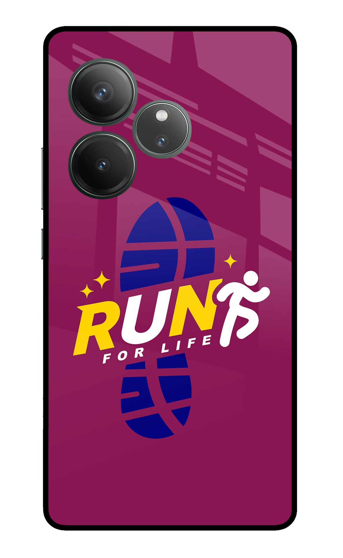 Run for Life Realme GT 6 Glass Case