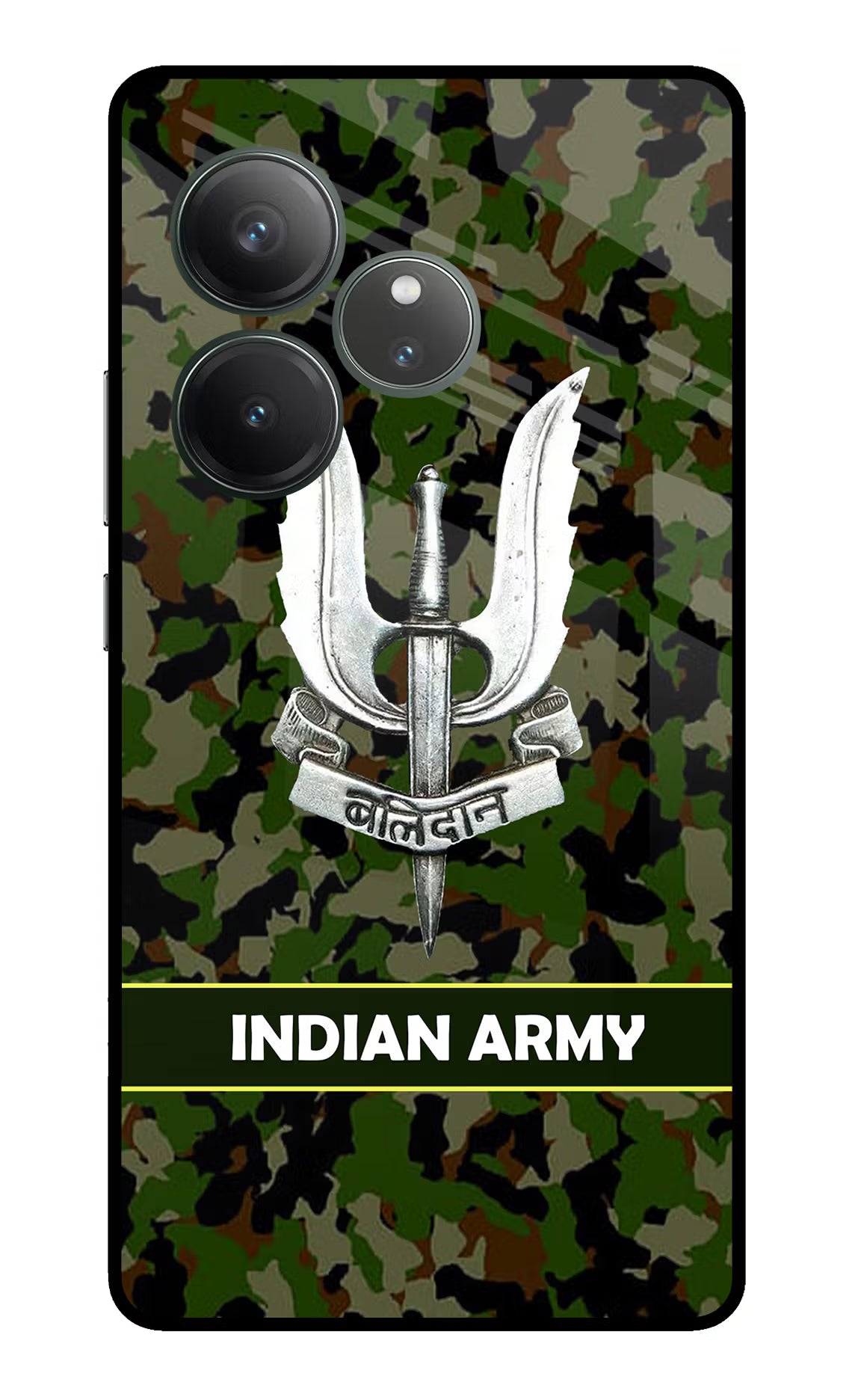 Balidan Indian Logo Realme GT 6 Glass Case Back Cover by Casekaro