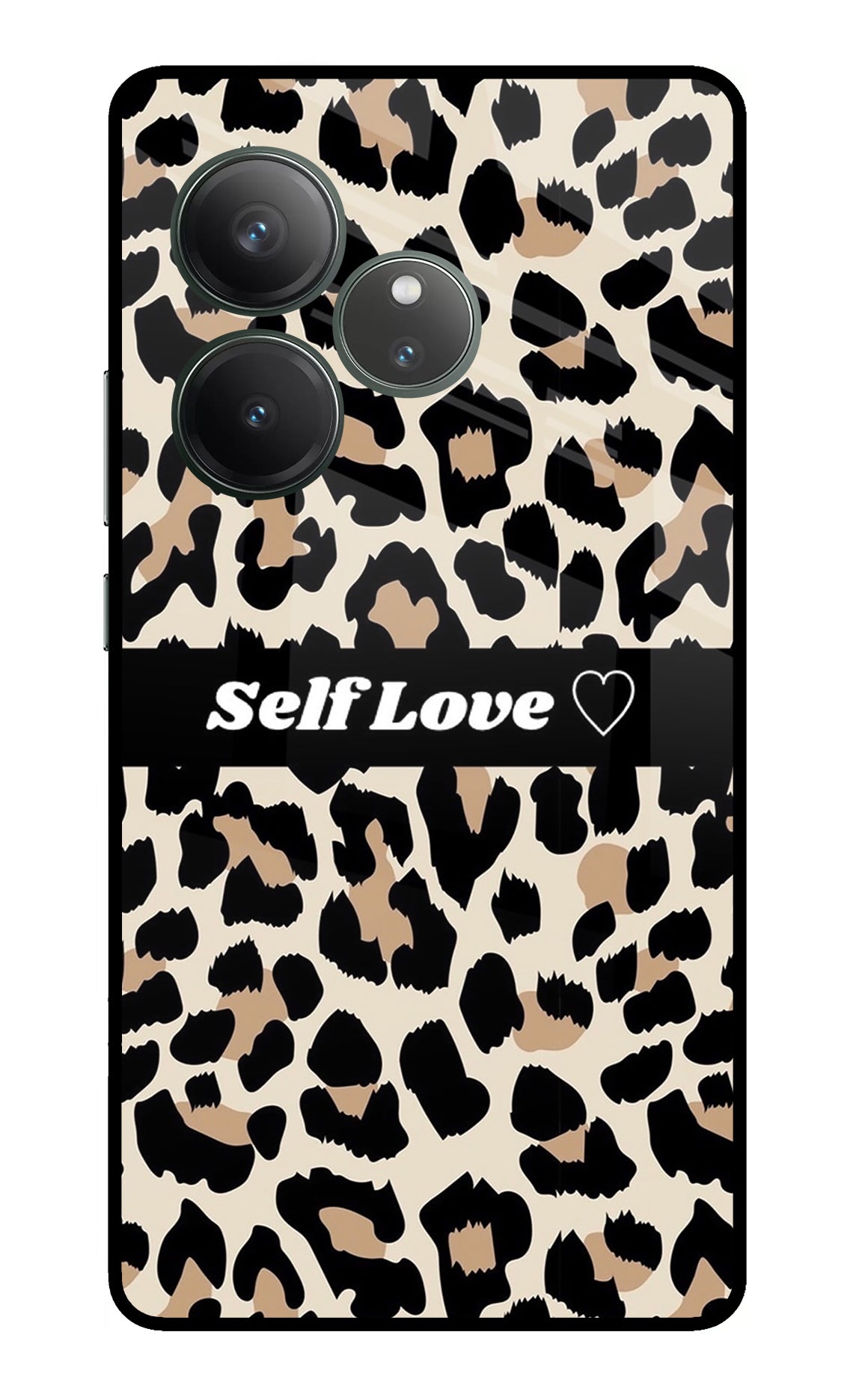 Leopard Print Self Love Realme GT 6 Glass Case