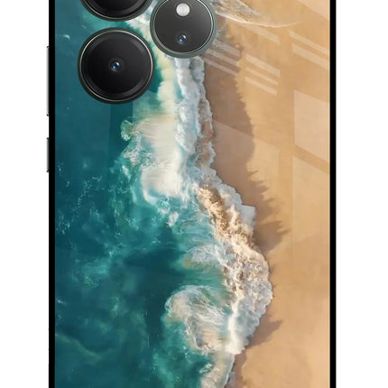 Ocean Beach Realme GT 6 Glass Case