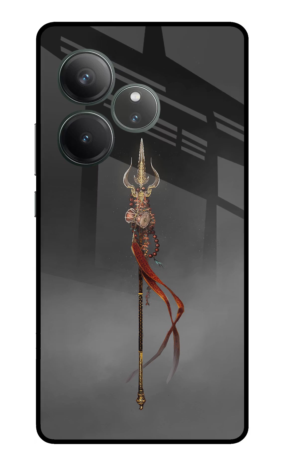 Shiv Trishul Realme GT 6 Glass Case Back Cover by Casekaro