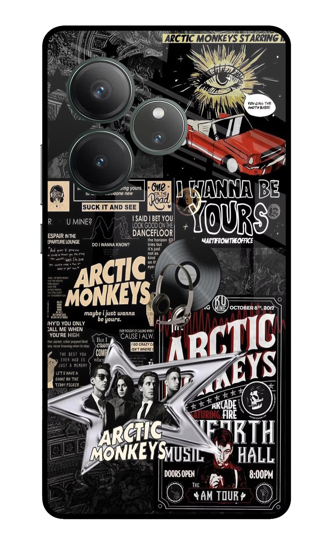 Arctic Monkeys Realme GT 6 Glass Case Back Cover by Casekaro