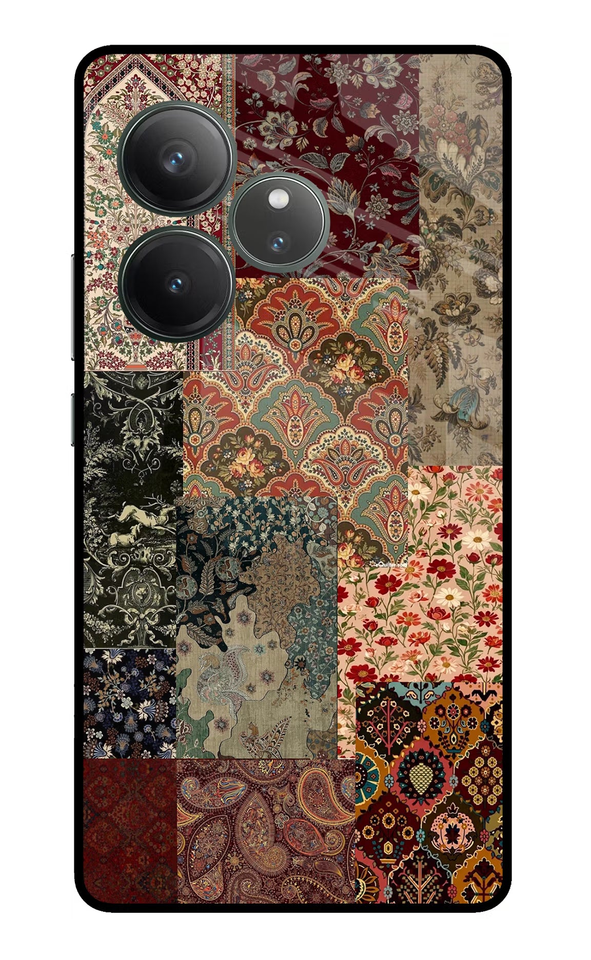 Desi Print Realme GT 6 Glass Case Back Cover by Casekaro
