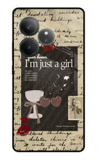 I am just a girl Realme GT 6 Glass Case