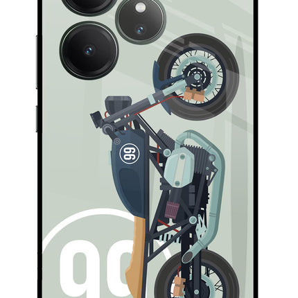 Classic Cafe Racer 99 Realme GT 6 Glass Case