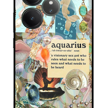 Aquarius Zodiac Realme GT 6 Glass Case