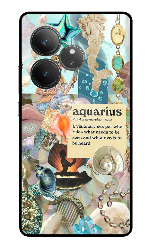 Aquarius Zodiac Realme GT 6 Glass Case