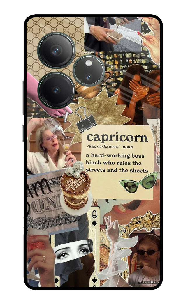 Capricorn Zodiac Realme GT 6 Glass Case