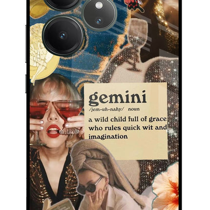 Gemini Zodiac Realme GT 6 Glass Case