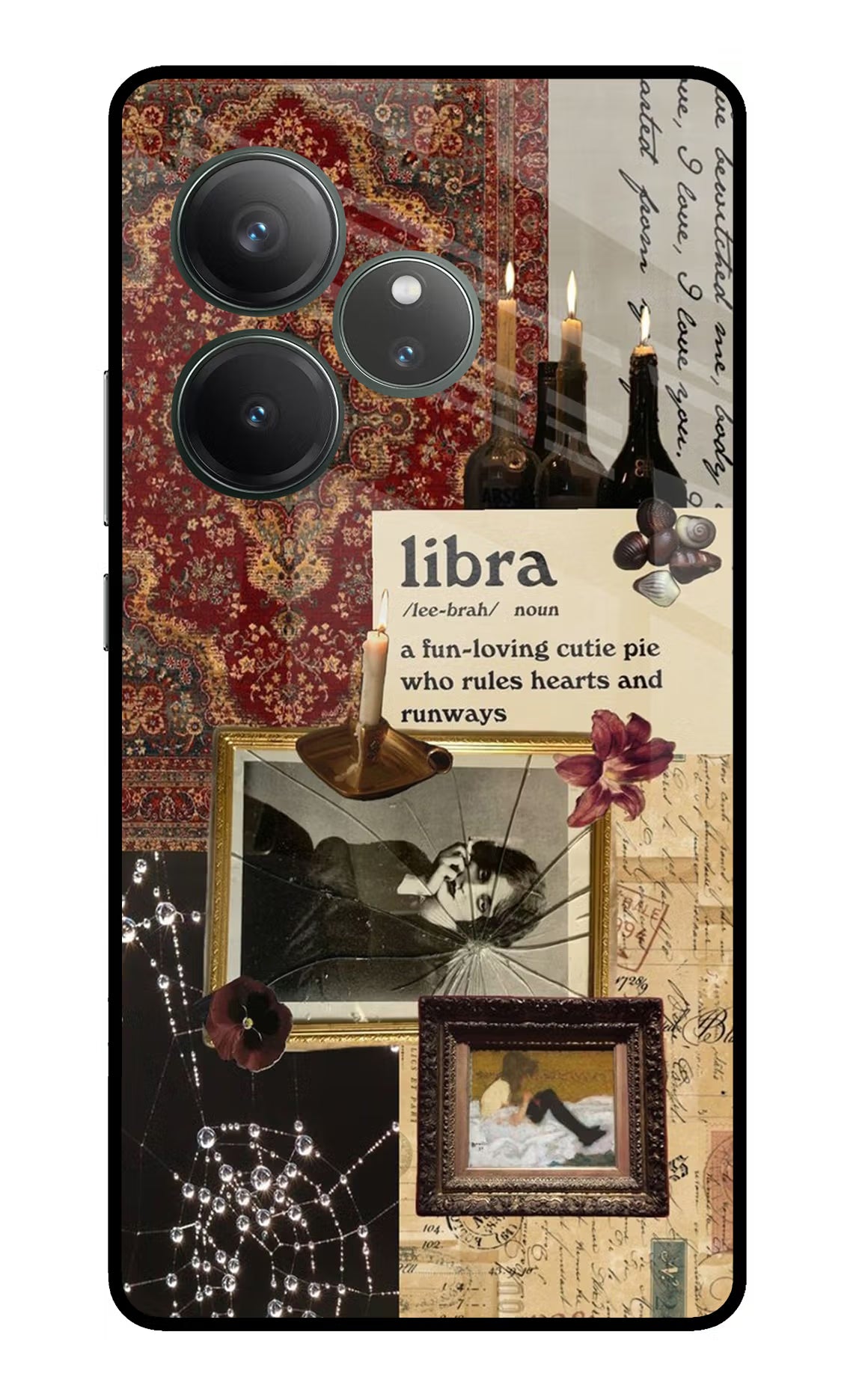 Libra Zodiac Realme GT 6 Glass Case Back Cover by Casekaro