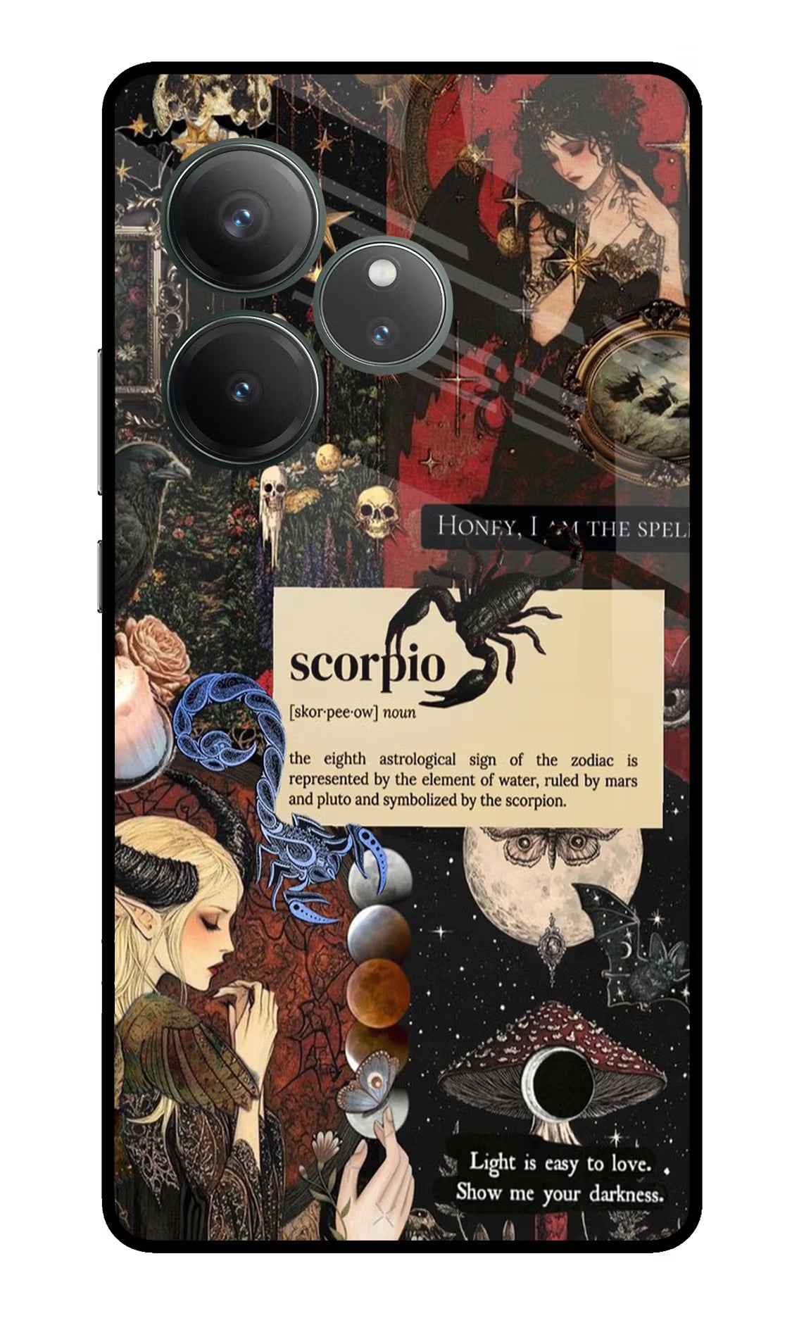 Scorpio Zodiac Realme GT 6 Glass Case Back Cover by Casekaro
