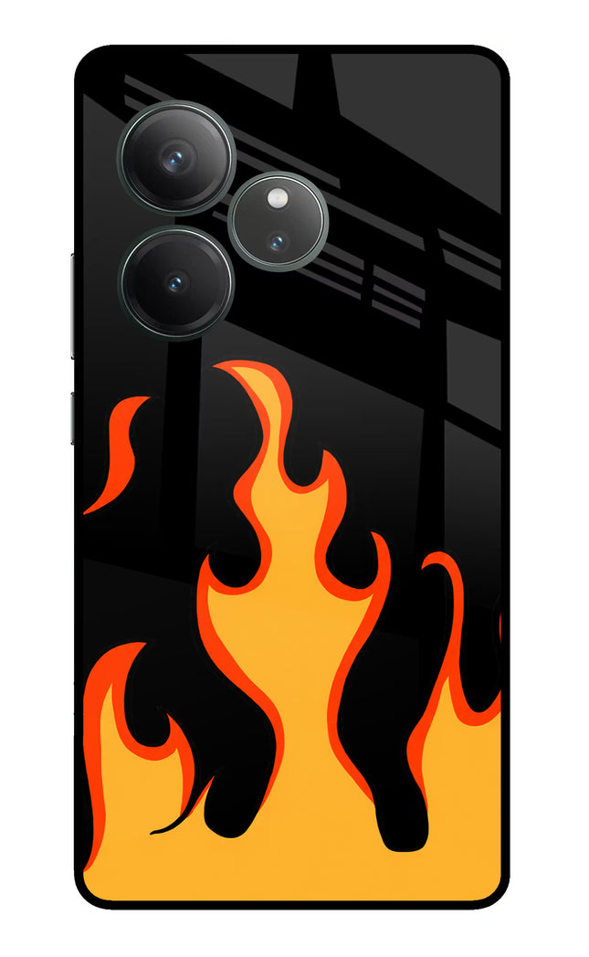 Fired Up – Black Realme GT 6 Glass Case