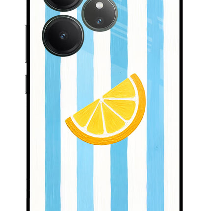 Summer Lemon Realme GT 6 Glass Case