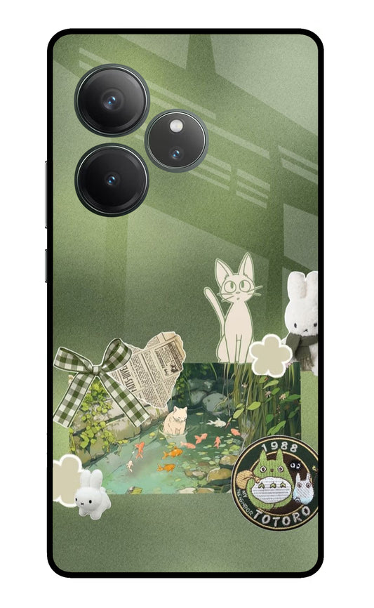 Aesthetic anime Realme GT 6 Glass Case