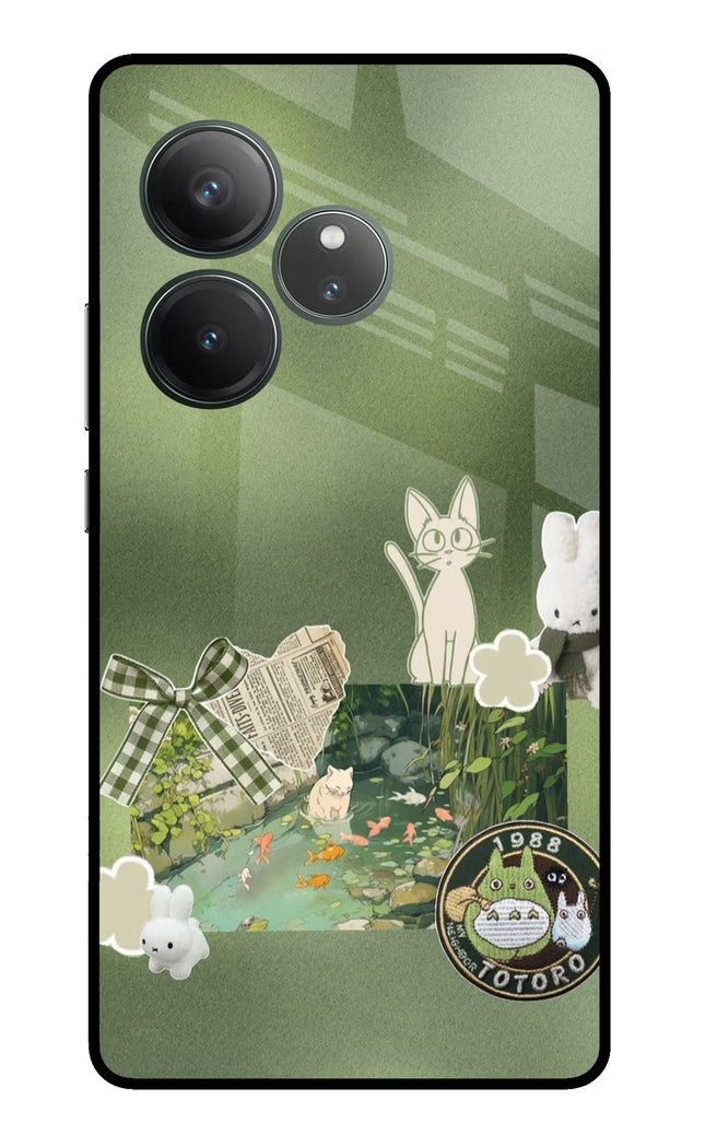 Aesthetic anime Realme GT 6 Glass Case