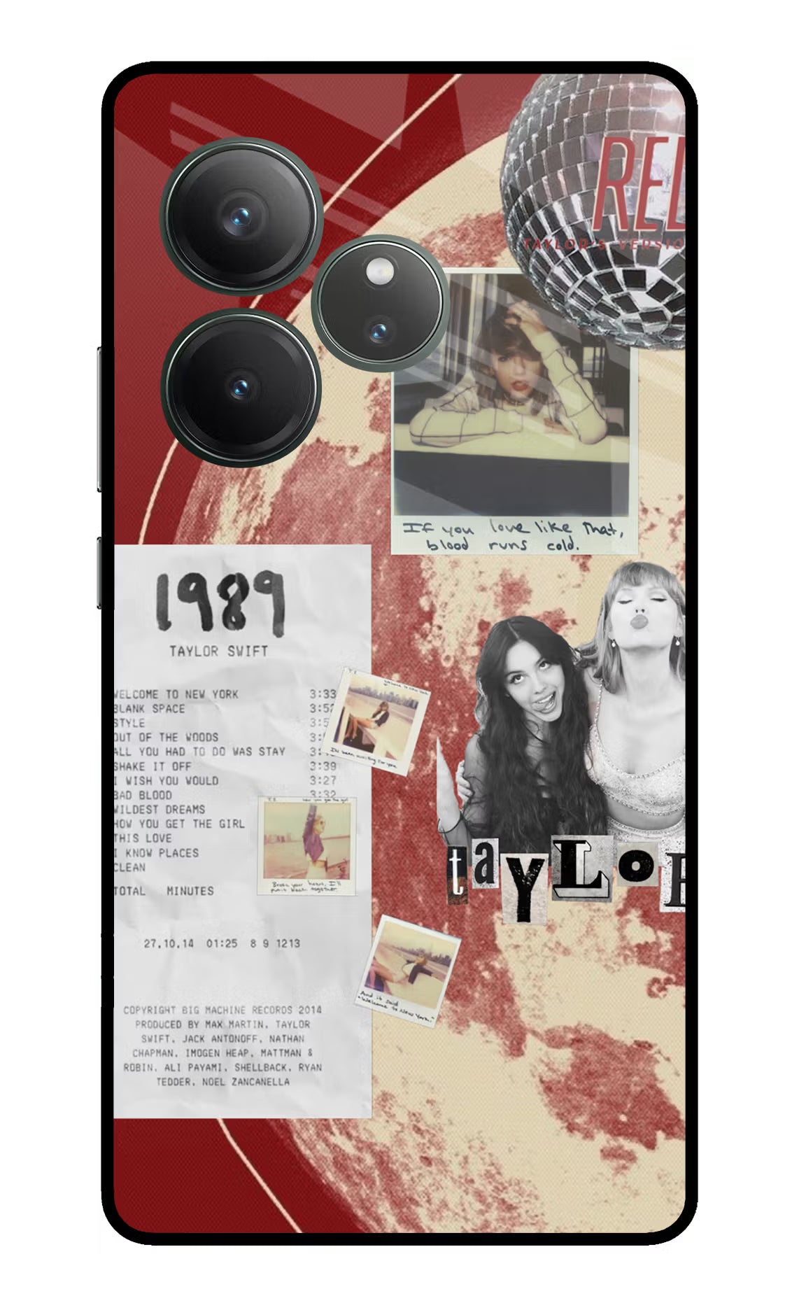Taylor Swift Realme GT 6 Glass Case