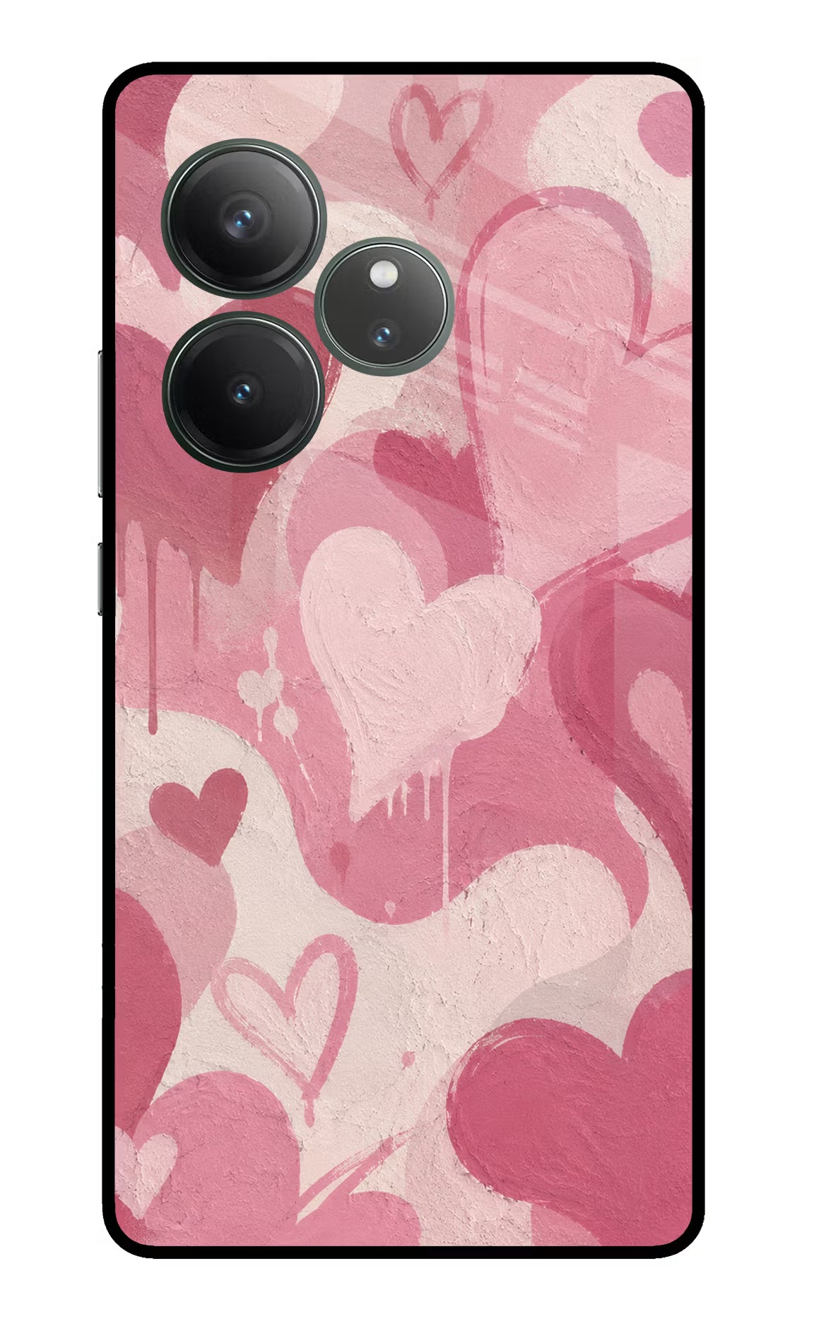 Hearty case Realme GT 6 Glass Case Back Cover by Casekaro