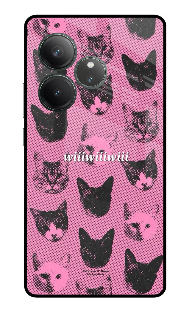 Pink Cats Realme GT 6 Glass Case