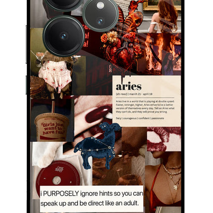 Zodiac Aries Realme GT 6 Glass Case