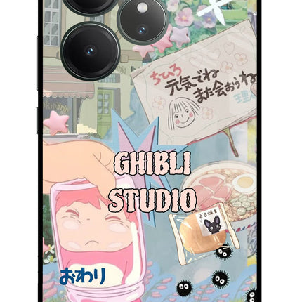 Studio Ghibli Realme GT 6 Glass Case