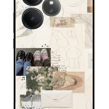 Soft Aesthetic Realme GT 6 Glass Case