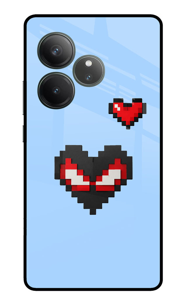 Peter Heart Realme GT 6 Glass Case