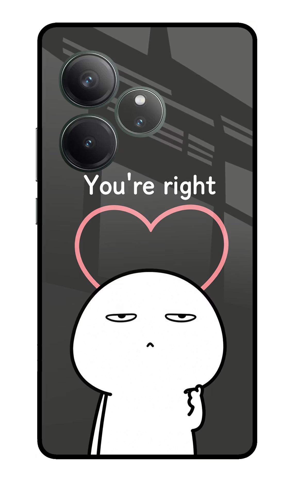 You're Right Realme GT 6 Glass Case