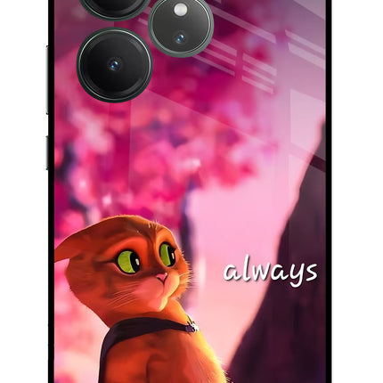 Always Cat Realme GT 6 Glass Case