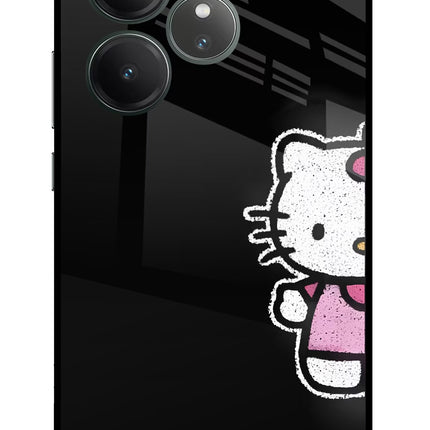 Kitty Charm Realme GT 6 Glass Case