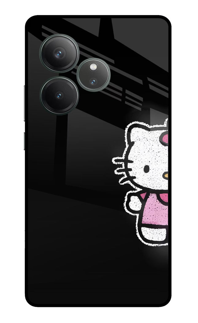 Kitty Charm Realme GT 6 Glass Case