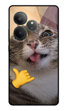Silly Cat Call Realme GT 6 Glass Case