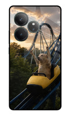 Rollercoaster Dog Realme GT 6 Glass Case