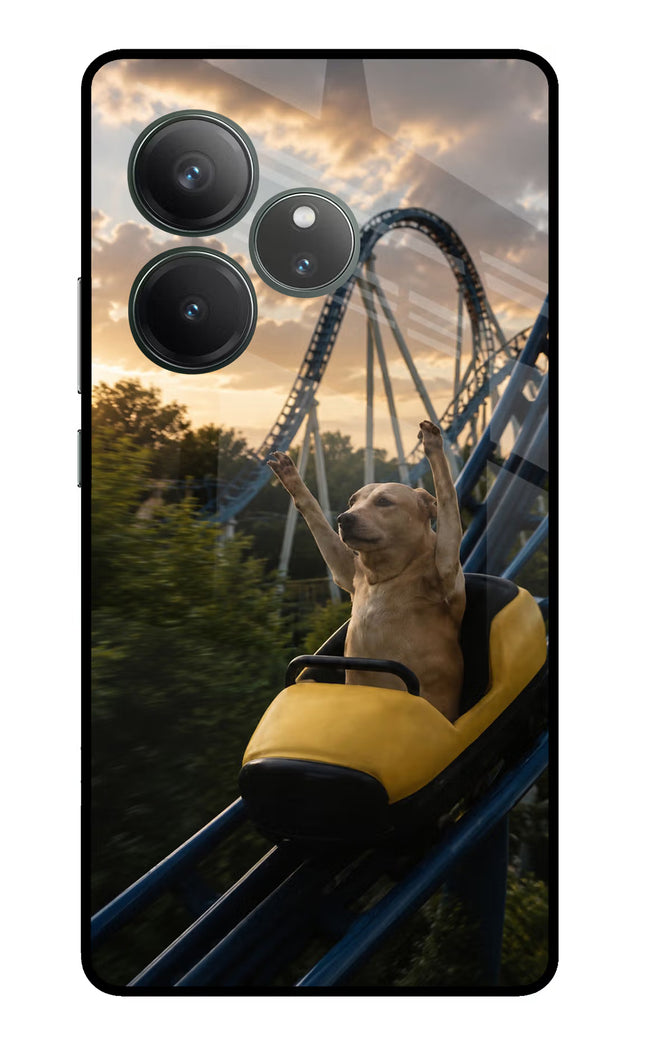 Rollercoaster Dog Realme GT 6 Glass Case