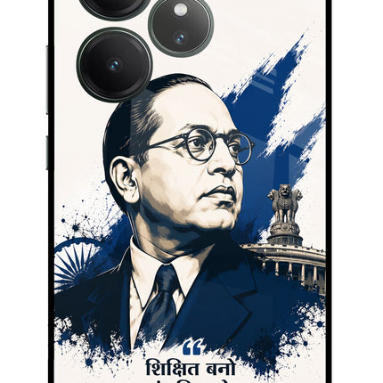 Dr. Ambedkar Visionary Realme GT 6 Glass Case Back Cover by Casekaro